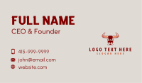 Bull Buffalo Horn Business Card Image Preview