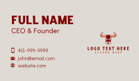 Bull Buffalo Horn Business Card Image Preview