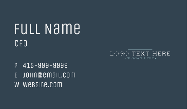 Professional Business Wordmark Business Card Design Image Preview