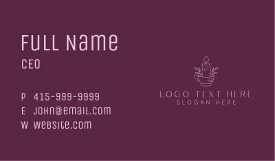 Spa Candle Decor Business Card Image Preview
