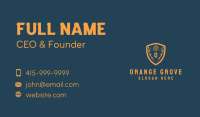 Orange Volleyball Wings Business Card Image Preview