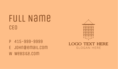 Native Wall Hanging Business Card Image Preview