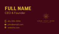 Mystical Cosmic Sun Business Card Design