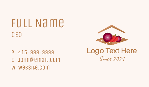 Home Cooking Spices Business Card Design Image Preview