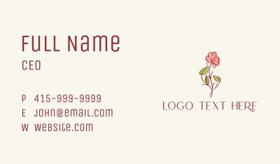 Beauty Product Flower  Business Card Image Preview