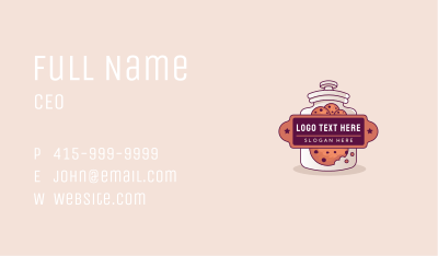 Cookie Jar Dessert Business Card Image Preview