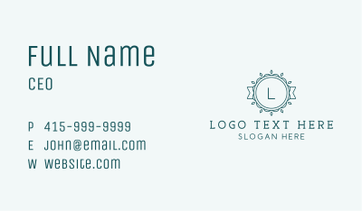 Generic Badge Lettermark Business Card Image Preview