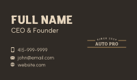 Classic Enterprise Wordmark Business Card Image Preview