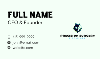 Wild Wolf Cartoon Business Card Image Preview