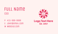 Spiral Leaf Flower Business Card Image Preview