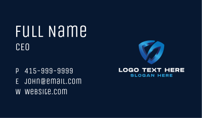 Tech Cyber Security  Business Card Image Preview