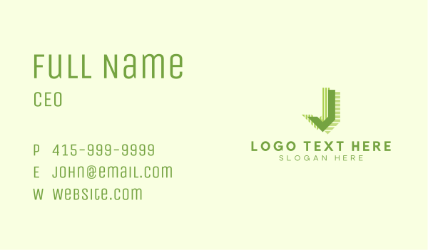 Business Brand Letter J Business Card Design Image Preview