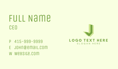 Business Brand Letter J Business Card Image Preview