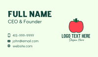 Red Organic Apple Business Card Image Preview