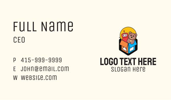 Toy Store Box Business Card Design Image Preview