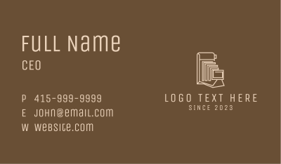 Minimalist Antique Camera Business Card Image Preview
