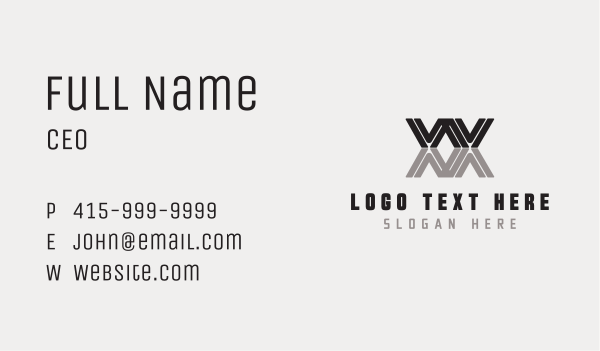 Generic Company Firm Letter X Business Card Design Image Preview