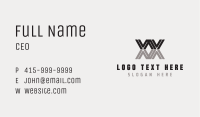 Generic Company Firm Letter X Business Card Image Preview