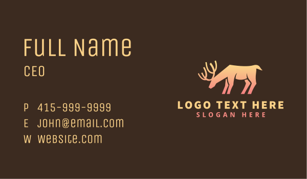 Deer Startup Company Business Card Design Image Preview