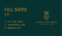 Golden Owl Agency Business Card Image Preview