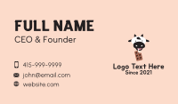 Cow Milk Chocolate  Business Card Design