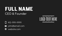 Road Lane Wordmark Business Card Preview