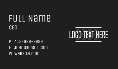 Road Lane Wordmark Business Card Image Preview