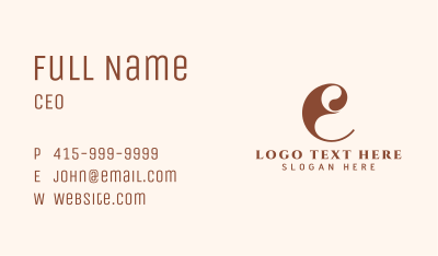 Elegant Letter C Business Card Image Preview