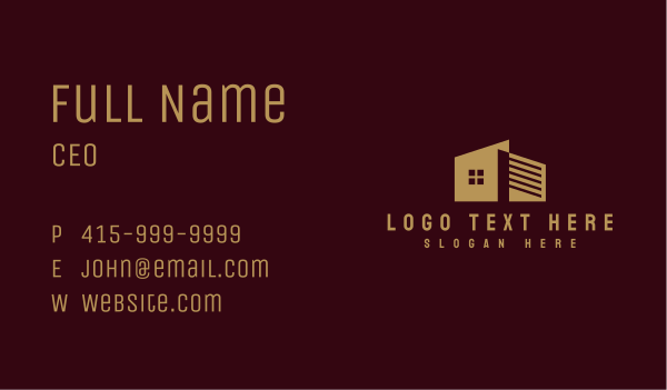 Residential House Realty Business Card Design Image Preview