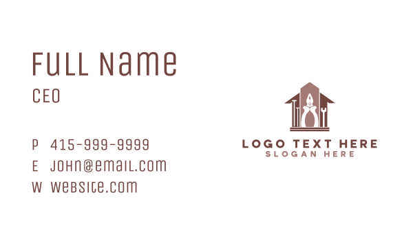 House Repairman Tools Business Card Design Image Preview