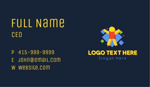 Kids Daycare Learning Center  Business Card Design Image Preview
