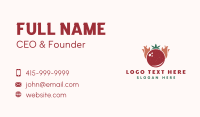 Retro Tomato Flame Business Card Image Preview