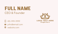 King Bronze Crown Business Card Image Preview