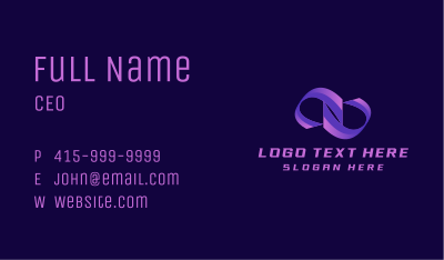 Infinite Loop Business Business Card Image Preview