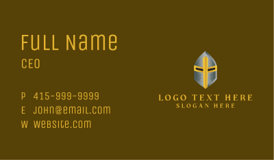Medieval Knight Templar Business Card Image Preview