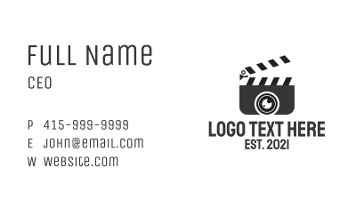 Clapperboard Media Business Card Image Preview