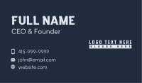 Lifestyle Apparel Wordmark Business Card Image Preview