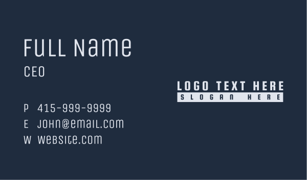 Lifestyle Apparel Wordmark Business Card Design Image Preview