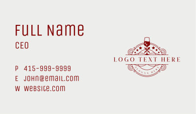 Restaurant Wine Cocktail Business Card Image Preview