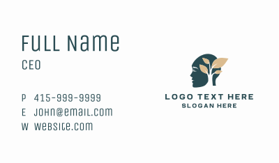 Eco Human Mental Wellness Business Card Image Preview