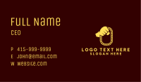 Yellow Bling Chain Business Card Image Preview