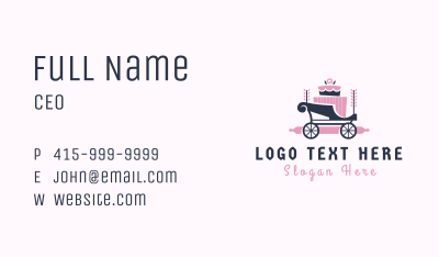 Cake Baking Carriage Business Card Image Preview