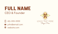 Elegant Hourglass Emblem  Business Card Image Preview