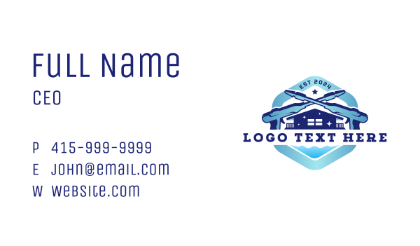 Power Wash Sprayer Business Card Design Image Preview