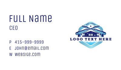 Power Wash Sprayer Business Card Image Preview