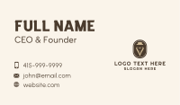 Author Gentleman Mascot  Business Card Image Preview