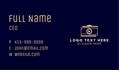 Multimedia Camera Photography Business Card Image Preview