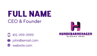 Enterprise Firm Letter H Business Card Image Preview