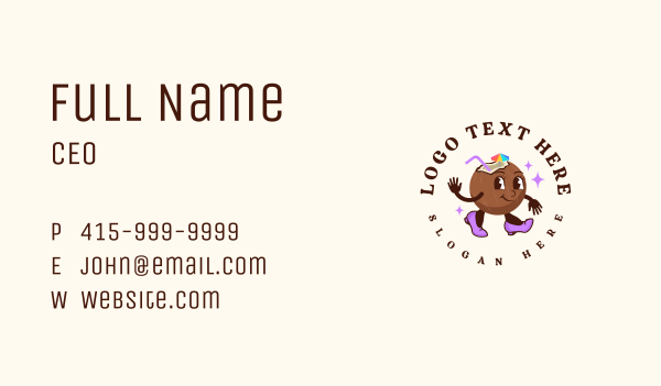 Coconut Juice Bar Business Card Design Image Preview