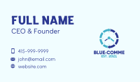 Blue Cycle Watch Business Card Image Preview